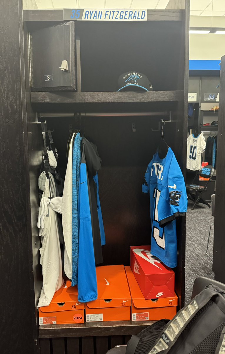Ryan’s 1st day of work with the Carolina Panthers. So proud of him!