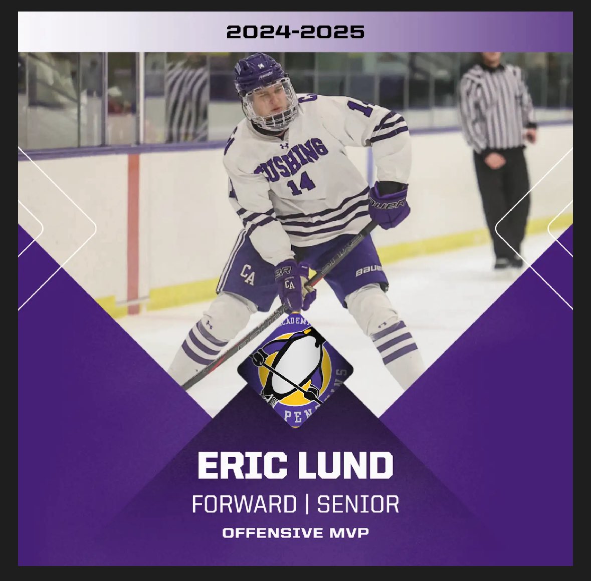 🏆OFFENSIVE MVP: Eric Lund “Recognizing outstanding performance and contributions on the offensive side.”