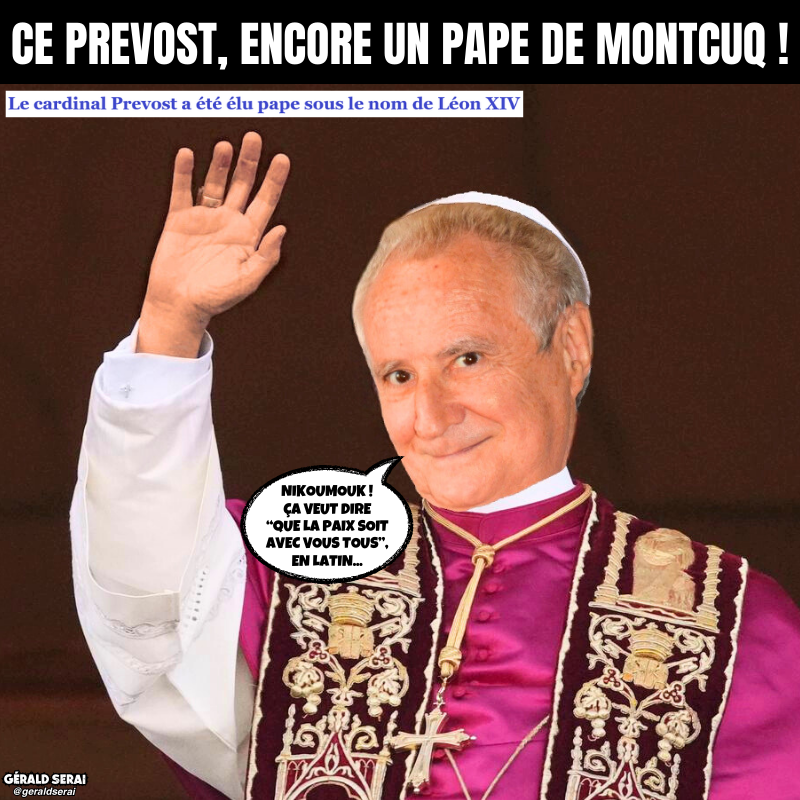 GeraldSerai's tweet photo. Le Vatican a un nouveau petit rapporteur…
----------
#bfn #breakingfakenews #humour #meme #actualite #leonXIV #Prevost #Pape #Leon14 #Vatican #conclave #danielprevost #lepetitrapporteur #montcuq
Impertinemment vôtre ! 😜🔔 https://t.co/tXTKOqMzIG