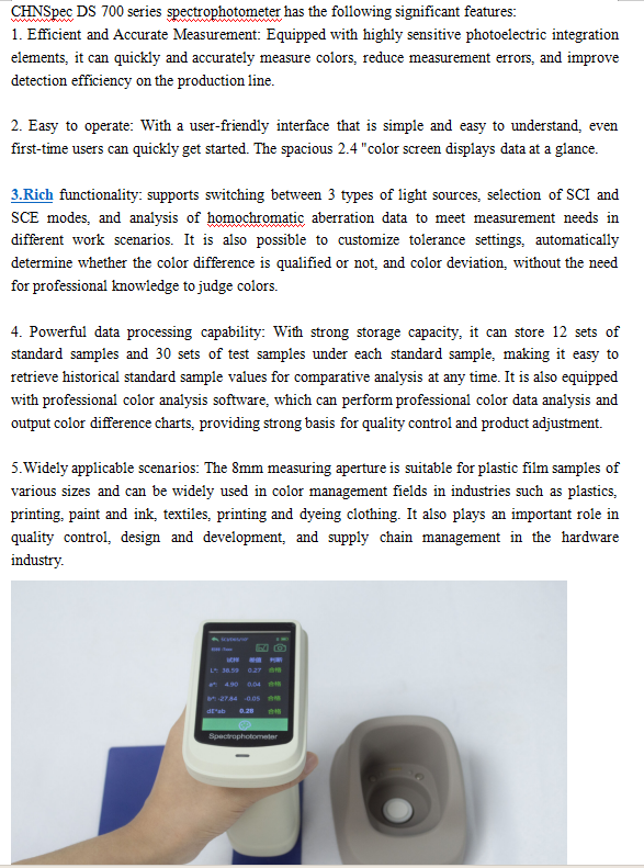 HangPu60856's tweet photo. CHNSpec DS 700 series spectrophotometer
#CHNSpec #color #colormanagement #laboratroy #colorimeter #spectrophotometer https://t.co/zgeGundcWx