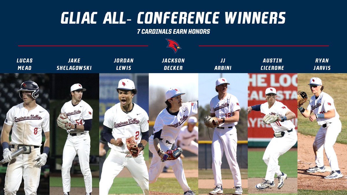 SVSU Baseball (@svsubaseball) on Twitter photo Congrats to our 7 members on the All Conference Team! This is the second most selections since 2008
<a href="/LucasMead04/">Lucas Mead</a>
<a href="/JShelagowski/">Jake Shelagowski</a>
<a href="/jackdecker01/">Jack Decker</a>
<a href="/JJArbini/">JJ Arbini</a>
<a href="/jordanlewis_08/">Jordan Lewis</a>
<a href="/austin_cicerone/">Austin Cicerone</a>
<a href="/RyanJarvis_21/">Ryan Jarvis</a> Congrats to our 7 members on the All Conference Team! This is the second most selections since 2008
<a href="/LucasMead04/">Lucas Mead</a>
<a href="/JShelagowski/">Jake Shelagowski</a>
<a href="/jackdecker01/">Jack Decker</a>
<a href="/JJArbini/">JJ Arbini</a>
<a href="/jordanlewis_08/">Jordan Lewis</a>
<a href="/austin_cicerone/">Austin Cicerone</a>
<a href="/RyanJarvis_21/">Ryan Jarvis</a>