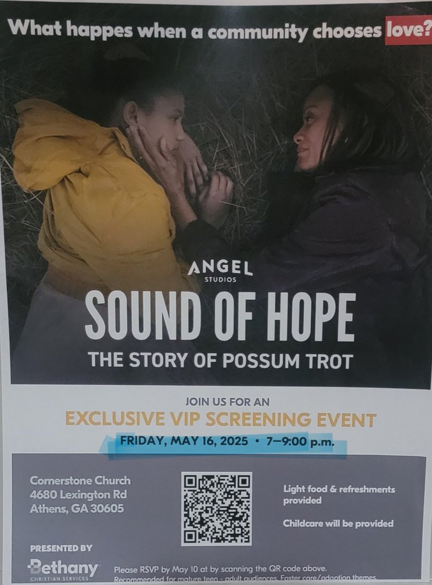RobinFrida's tweet photo. join us for an exclusive free showing of "Sound of Hope: The Story of Possum Trot" this is an inspirational movie based on a true story of a small-town community that changed the lives of children in foster care. Registration link: https://t.co/dFGJ2jeHzb https://t.co/OOZ3NknuzY