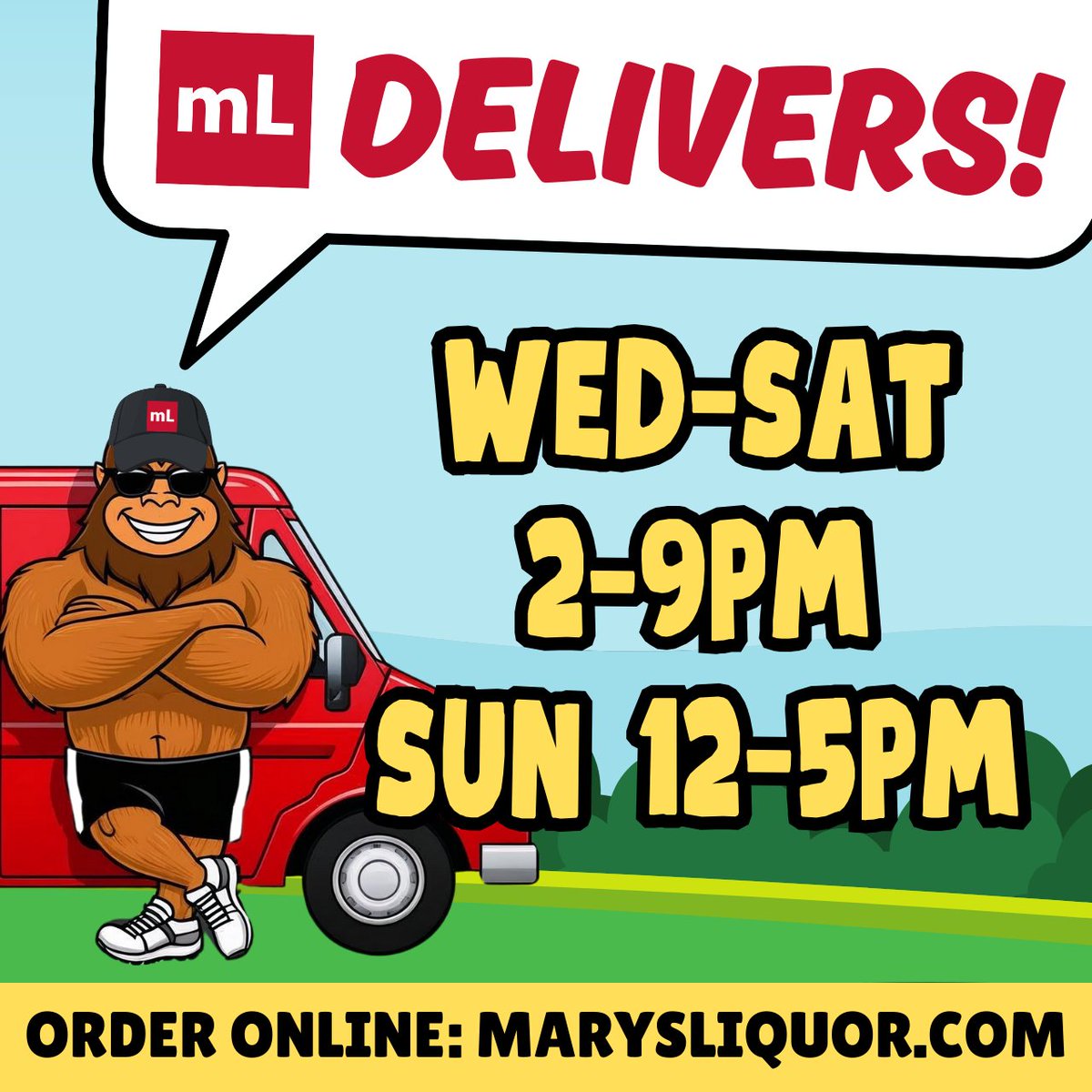 MarysLiquor's tweet image. WE DELIVER, #TAHLEQUAH! Order online and get delivery Wednesday-Sunday! #LiquorDelivery