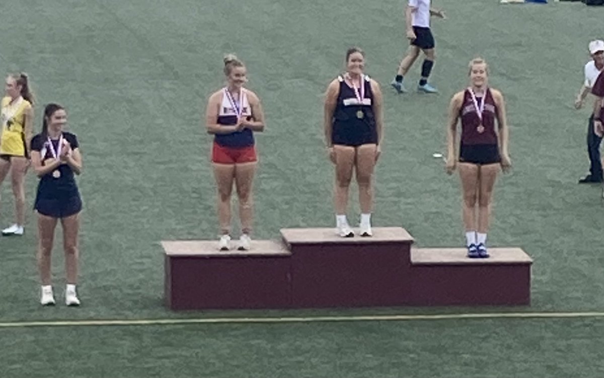 Congrats to Vanessa Sadler on her 2nd place finish in girls shot put!