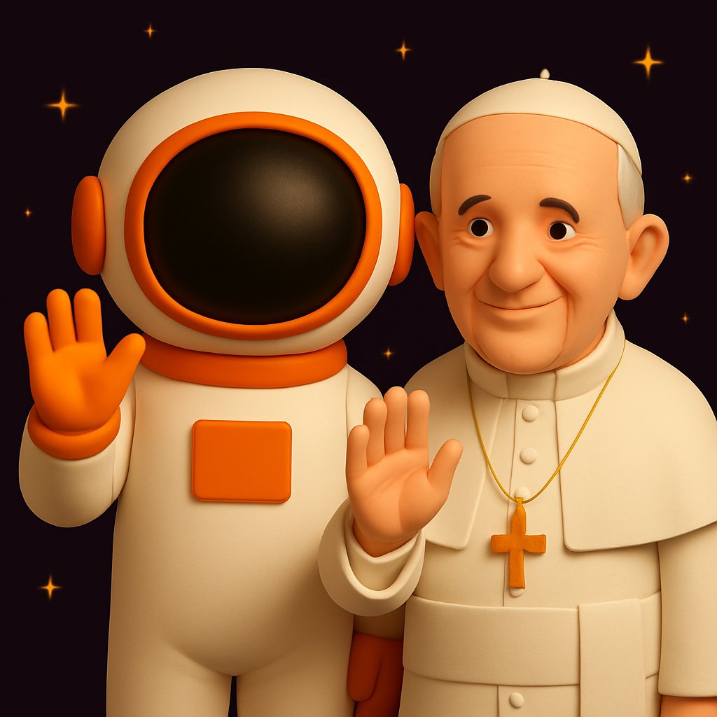 SpaceRocket___'s tweet photo. To the election of the $POPE before the takeoff

#Solana @getpopememes https://t.co/Rw1NQpb9zc