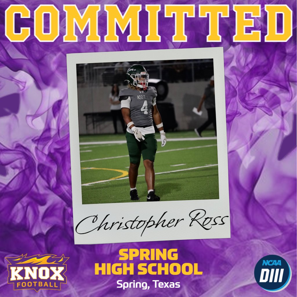 We are excited to announce that Christopher Ross from Spring High School will join our program this fall!

#FireFootball | #FireFamily | #AEE
