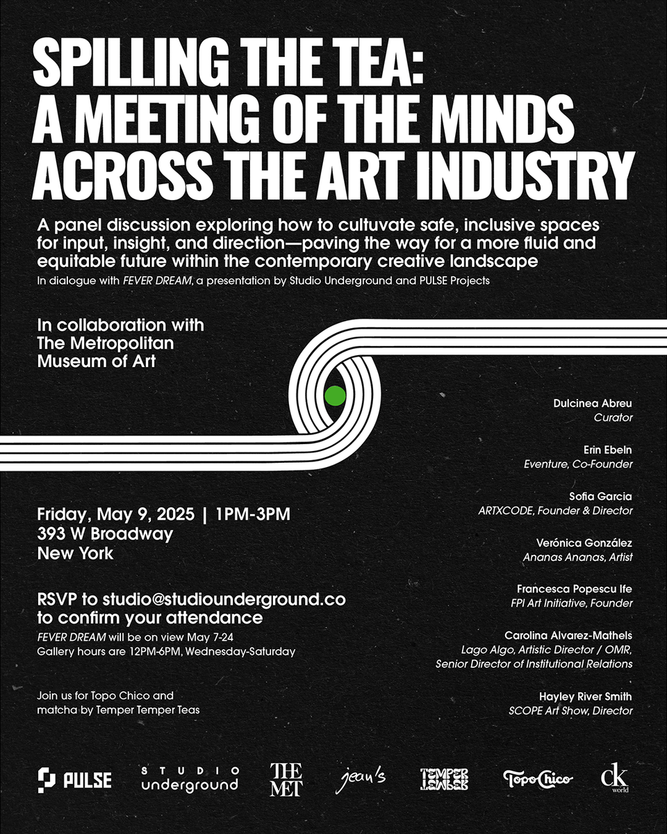 sofiagarcia_io's tweet photo. In collaboration with the @metmuseum, I will be moderating a panel with six incredible minds of the contemporary art world at Studio Underground in SoHo, NYC tomorrow afternoon.

If you can make it, would love to see you there! <3 https://t.co/OGxL7AkKyC