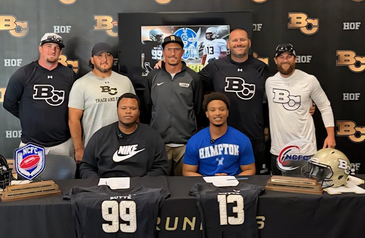 WFunk (@coachfunk55) on Twitter photo 2 more Roadrunners moving on! Congrats to <a href="/DjohnsonIII99/">Donnell Johnson III</a> & <a href="/Rockstar_Mali/">Malachi Calhoun</a> on signing with <a href="/HamptonFootball/">HUFootball</a> ! #BCPride #traditionnevergraduates #BTA 2 more Roadrunners moving on! Congrats to <a href="/DjohnsonIII99/">Donnell Johnson III</a> & <a href="/Rockstar_Mali/">Malachi Calhoun</a> on signing with <a href="/HamptonFootball/">HUFootball</a> ! #BCPride #traditionnevergraduates #BTA