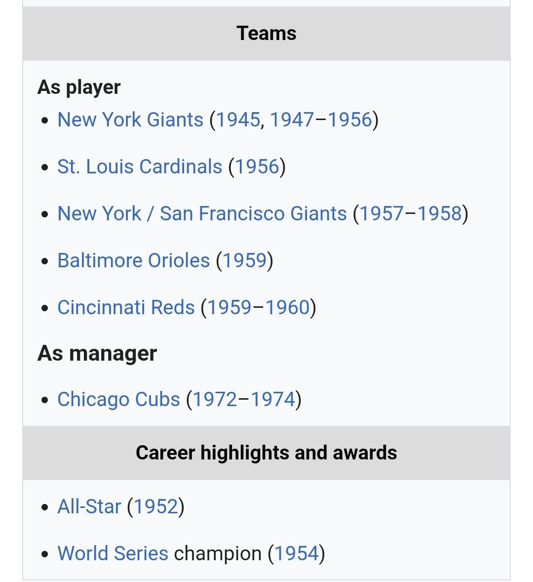 KLock7's tweet photo. Nomination for the most Caucasian baseball player of all-time :

Whitey Lockman.

I'll hang up and listen.

@LeBatardShow @JuJuGotti @stugotz790 @jeremytache @DarthAmin https://t.co/Ll9e4tMq5Z