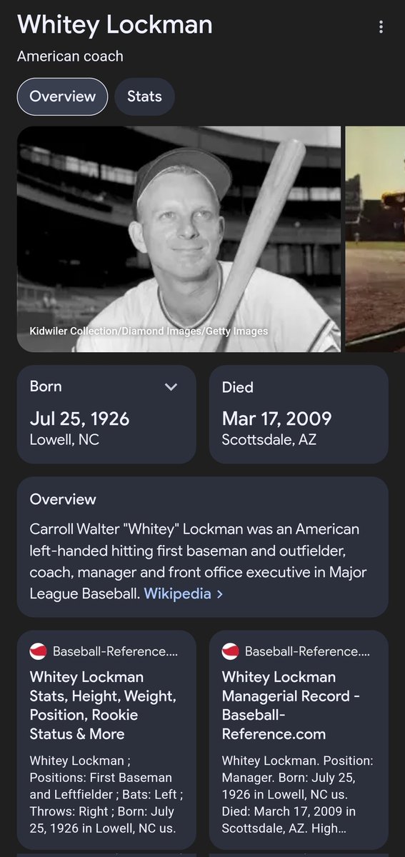 KLock7's tweet photo. Nomination for the most Caucasian baseball player of all-time :

Whitey Lockman.

I'll hang up and listen.

@LeBatardShow @JuJuGotti @stugotz790 @jeremytache @DarthAmin https://t.co/Ll9e4tMq5Z