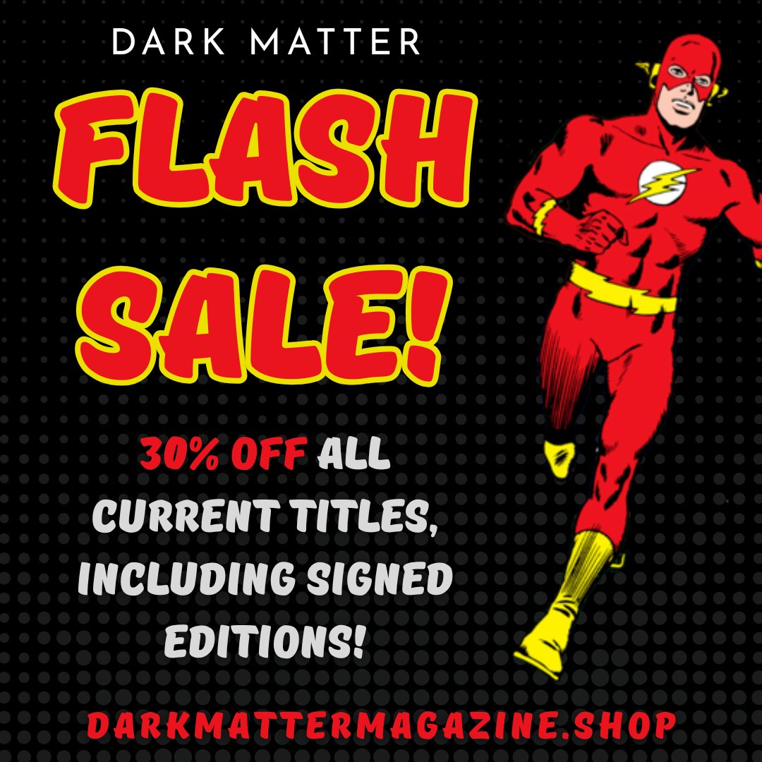 SURPRISE! It's our first random flash sale of 2025. Get 30% OFF all current titles on our shop, including signed editions, now through May 11 (sale excludes pre-orders). Just be sure to use the code FLASH30 at checkout. No limit on orders, spend more to get free shipping inside