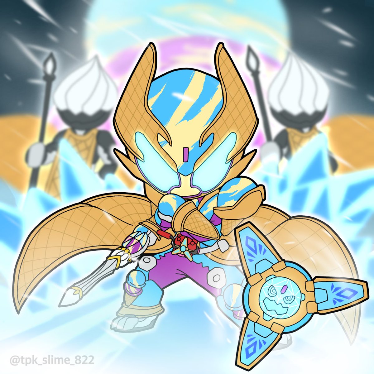 Slime_tkp822's tweet image. 『ヒエヒエ…！』

#仮面ライダーガヴ  #KamenRiderGAVV