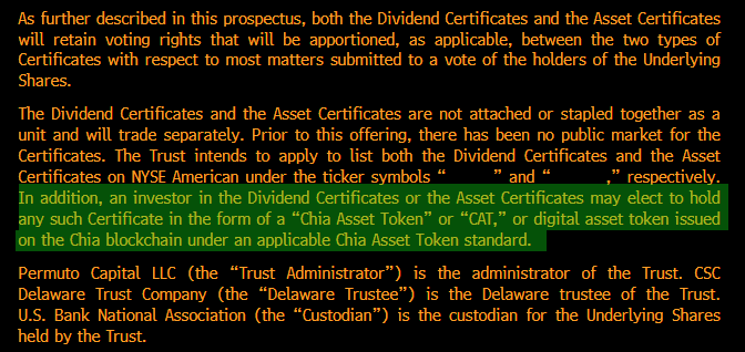 JSeyff's tweet photo. NEW: Another amended filing was just sent to the SEC for the "Permuto Capital Msft Trust". This thing will essentially be tokenized stock exposure to Microsoft $MSFT. https://t.co/9SLzV9oo8C