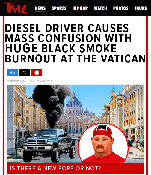 New Pope or not, everyone was impressed by the burnout. 👌