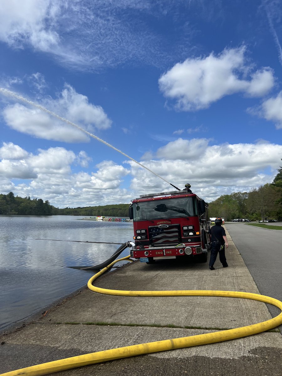 Today members trained along side our mutual aid partners from <a href="/AshlandMAFire/">Ashland Fire</a> with their new tower truck. These trainings enhance our emergency response capabilities and allow us to collaborate more effectively.