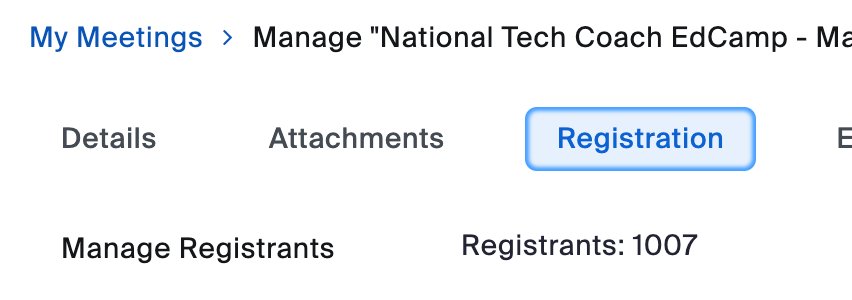 And just like that we're at over 1000 educators signed up for the National Tech Coach Ed Camp Next week! 🤯

This is just wild! 

Session list and sign up link: docs.google.com/spreadsheets/d…

<a href="/quizizz/">Quizizz (now Wayground)</a> <a href="/ForwardEdgeOH/">Forward Edge</a>