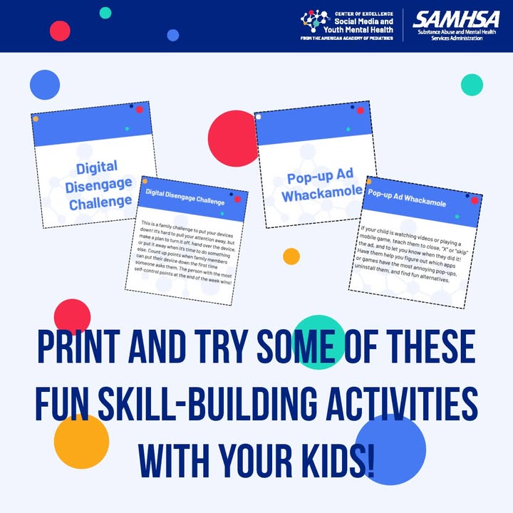 We know kids are spending time online. How can parents &amp; caregivers make that time safer? It starts with talking! #AwarenessDay

Check out these resources to encourage open and collaborative communication about kids' online use: samhsa.gov/kids-online-he…
