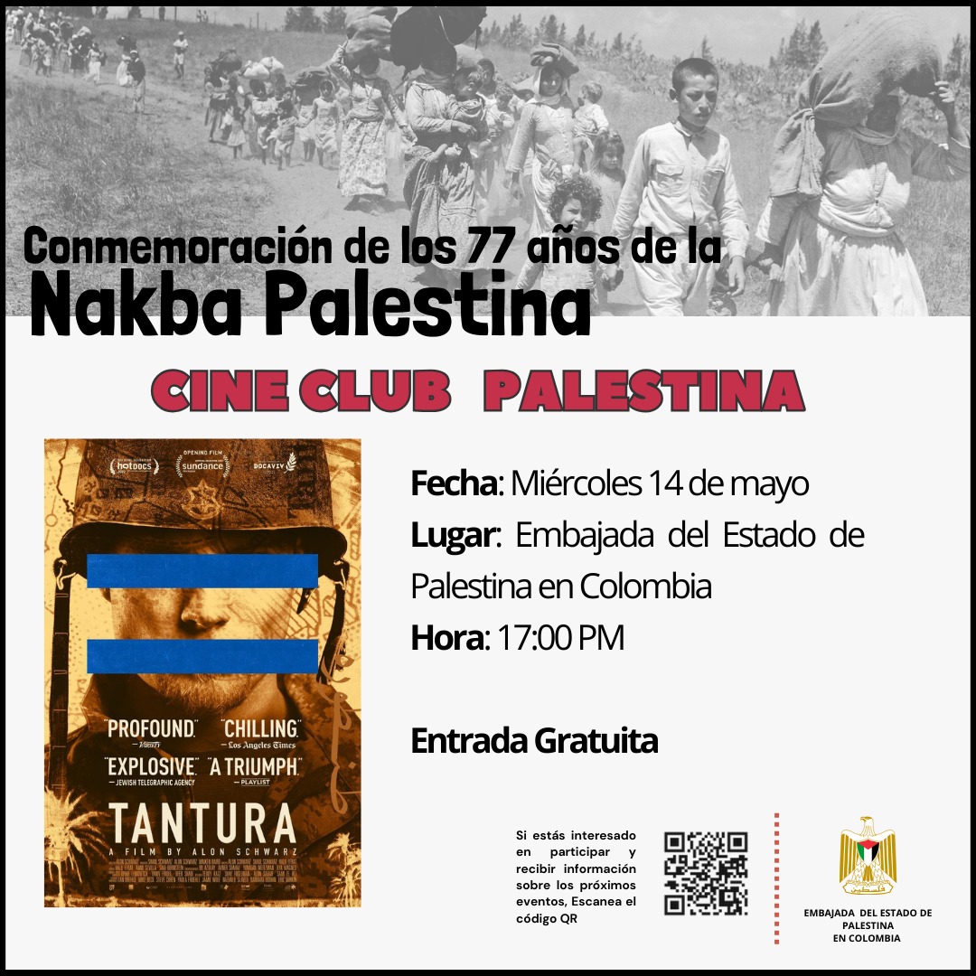 🎬✨ Conmemoración de los 77 años de la Nakba Palestina

Te invitamos a una proyección muy especial del documental:
Tantura (dir. Alon Schwarz, 2022)

instagram.com/p/DJZ_kOsxcWH/…