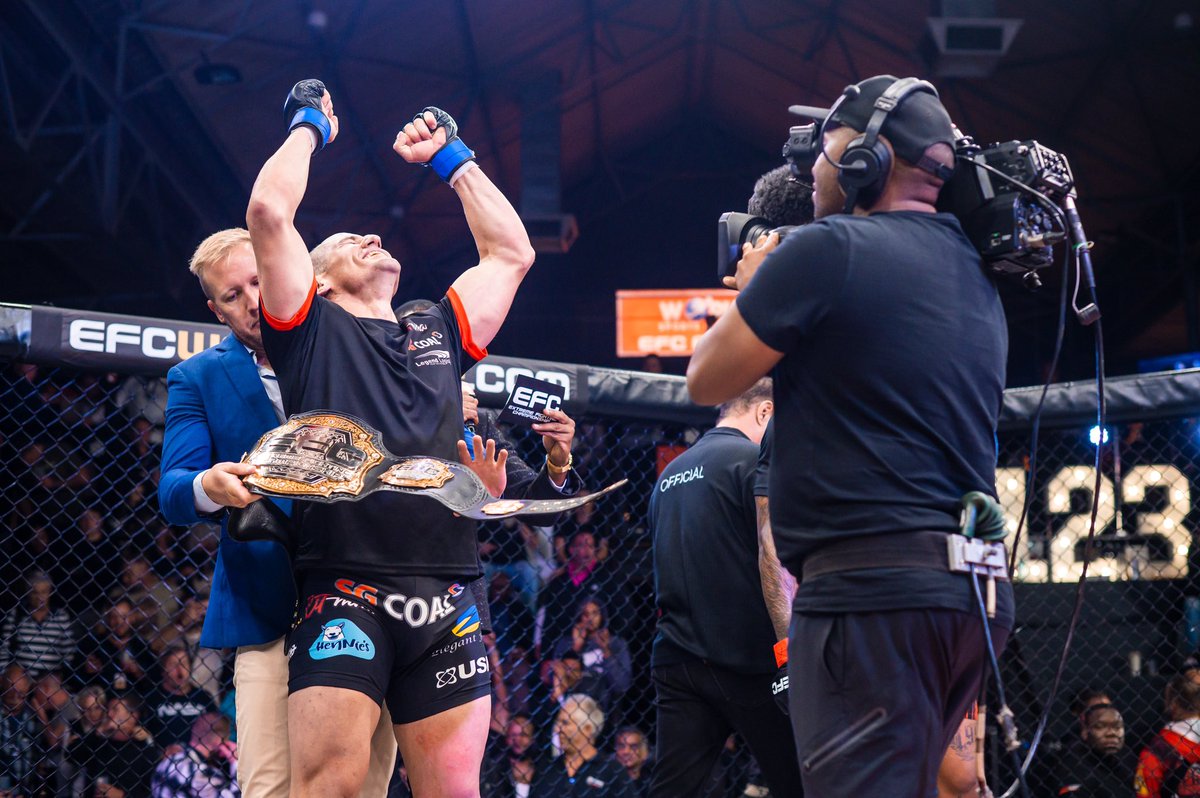 EFCworldwide's tweet photo. Clean sweep for the Africans tonight 😎
Hats off to the Brazilians…they lived up to their name, WARRIORS!
#EFC123 https://t.co/PZszS97X69