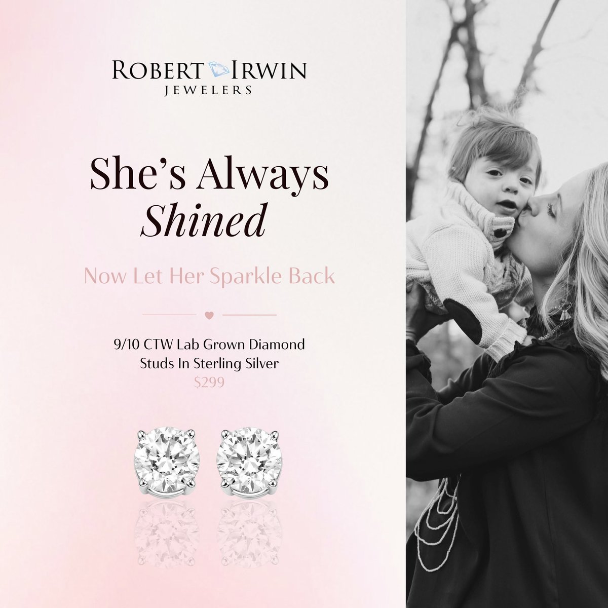 This Mother’s Day, say “thank you” with brilliance.

✨ 9/10 ctw lab-grown diamond studs — now just $299!

💎 Timeless beauty for her, unforgettable savings for you.

📦 Free shipping or in-store pickup.

Shop now → shorturl.at/QeqoX

#MothersDay #Diamonds