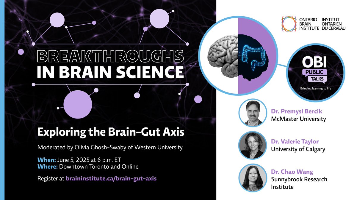 How is your gut connected to your brain? Find out at the launch of OBI’s 2025–26 Public Talk series! 🧠

Join us for 'Exploring the Brain-Gut Axis' — a dynamic discussion on how your microbiome influences everything from mood and memory to inflammation and neurodegeneration.
📅