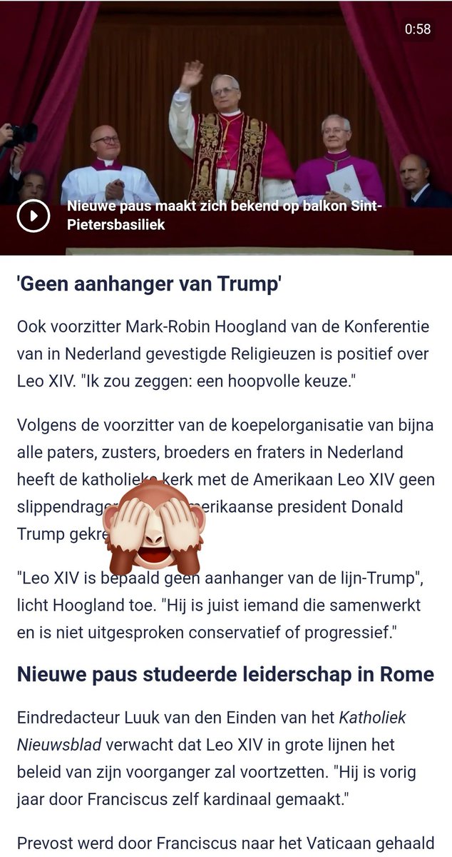 brittsnl's tweet image. Dit soort geneuzel doet dat er toe #LameStreamMedia?
De man neemt positie in, in Rome om precies te zijn Vaticaanstad gelegen in het Europese continent.
Wat tha Fak heeft dat te maken met Trump?
Jullie zijn lang geleden verworden tot een roddelblad!
@nu.nul