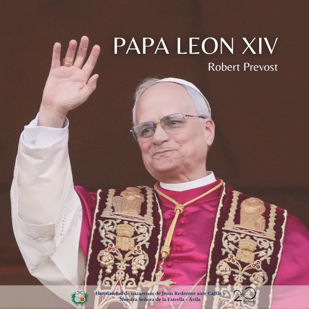 🔵 HABEMUS PAPAM | 

¡La Iglesia Católica está de celebración!

Esta tarde la fumata blanca revelaba el nombre de Robert Francis Prevost: el Papa Leon XIV 

Que la Virgen de la Estrella y nuestro Padre Jesús Redentor iluminen los pasos de Leon XIV  para un fructífero papado