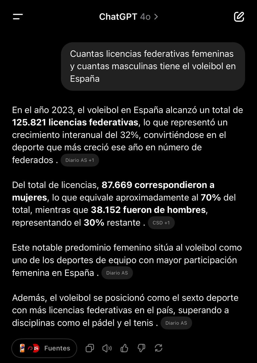 JorgeFalarco's tweet photo. @anaescamilla10 70% de licencias femeninas vs 30% de licencias masculinas. (En 2023).
Como bien dices, aportar y no criticar:
Estoy convencido que fue un fallo de cálculo de la RFEVB, quizás se esperaban un quinto partido…
El próximo año no ocurrirá, seguro que se hará como merece. https://t.co/xazHVccn4X