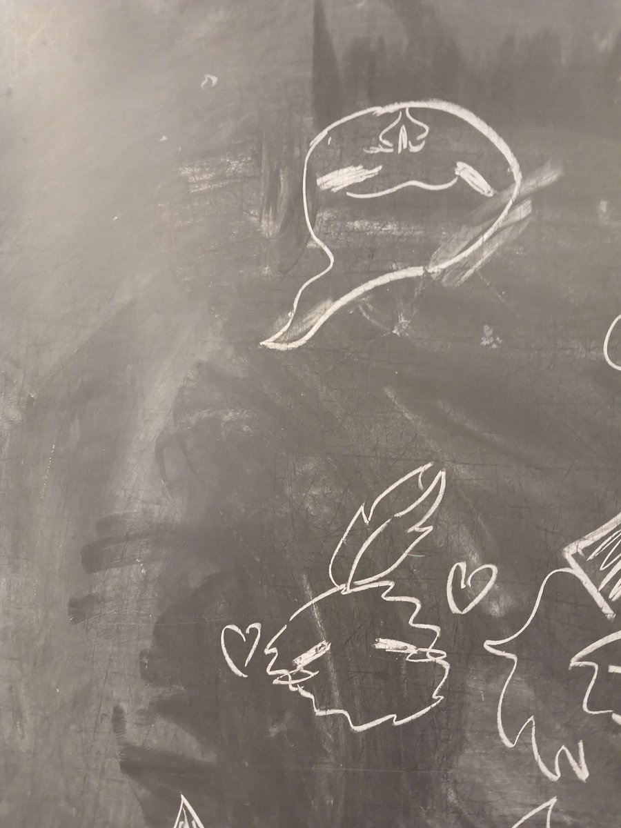 Anh_Lee__'s tweet photo. VANDALIZED THE MATH ROOM’S BLACKBOARD 😋
#Lunarists #Quildren #GaleGallery #BobRosco #Dewdrops https://t.co/Fa1ctEpQdF