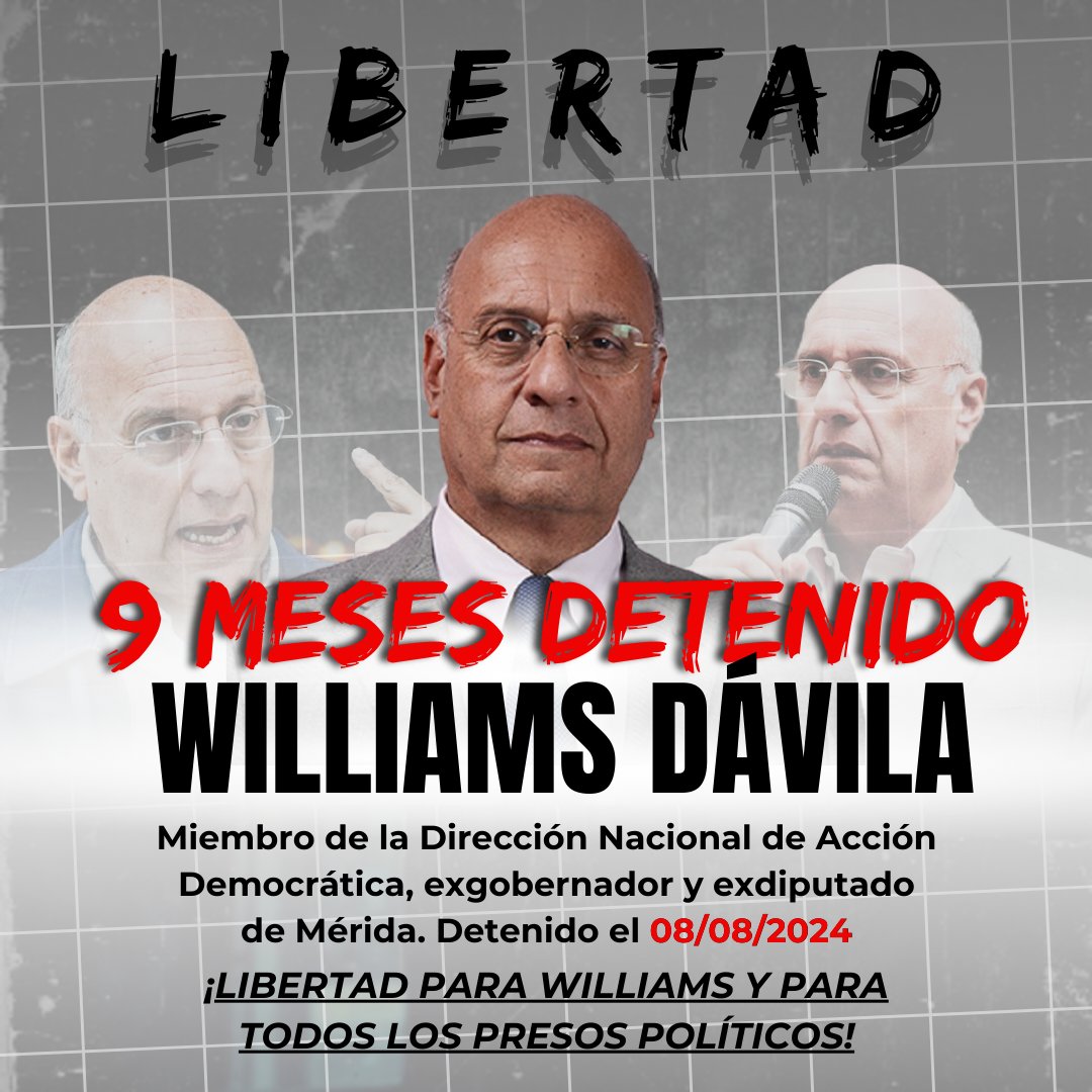 ADemocratica's tweet photo. Libertad para Williams, y para todos los presos políticos. https://t.co/FajLca7G9e