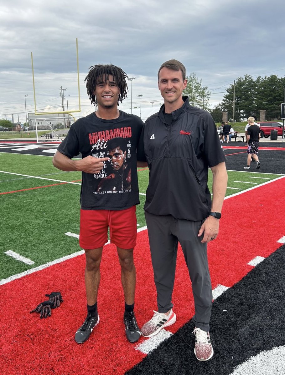 Malachi Thompson (@malachi2300) on Twitter photo Thank you <a href="/ACruse15/">Andy Cruse</a> for coming to watch me workout today I am extremely blessed to receive my 9th d1 OFFER from <a href="/MiamiOHFootball/">Miami Football</a>‼️
<a href="/Martin_Miami_HC/">Chuck Martin</a> <a href="/RecruitNitroHS/">Nitro Wildcats Football</a> <a href="/GordonCohagan/">Gordon Cohagan</a> <a href="/coachcurtis42/">Coach Curtis</a>
<a href="/On3Recruits/">On3 Recruits</a> <a href="/Rivals/">Rivals</a> Thank you <a href="/ACruse15/">Andy Cruse</a> for coming to watch me workout today I am extremely blessed to receive my 9th d1 OFFER from <a href="/MiamiOHFootball/">Miami Football</a>‼️
<a href="/Martin_Miami_HC/">Chuck Martin</a> <a href="/RecruitNitroHS/">Nitro Wildcats Football</a> <a href="/GordonCohagan/">Gordon Cohagan</a> <a href="/coachcurtis42/">Coach Curtis</a>
<a href="/On3Recruits/">On3 Recruits</a> <a href="/Rivals/">Rivals</a>