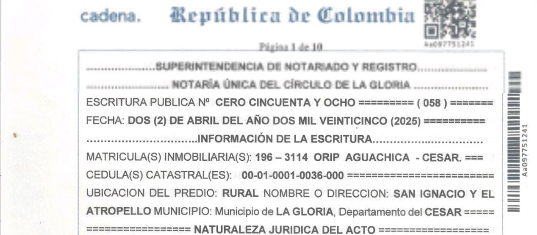 ElizbethCristi7's tweet photo. Ay @MariaFdaCabal, deje el show. El predio de Bellacruz sí se entregó con escritura pública y todo. La SAE de Amelia Pérez cumplió. Lea, instruyase y deje de vender humo. #CabalMiente https://t.co/WGqb6c2Daf