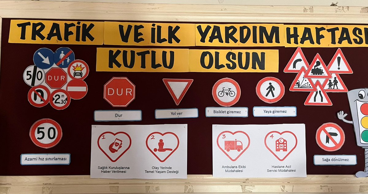 Trafik Ve İlk Yardım Haftası panomuz📍🩹🚦
<a href="/tcmeb/">Millî Eğitim Bakanlığı</a> <a href="/agrimem/">AĞRI MEM</a> <a href="/hasan_kokrek/">Hasan Kökrek</a> <a href="/tutakmem/">Tutak İlçe MEM</a> <a href="/mehmetk37779583/">mehmetkartal</a>