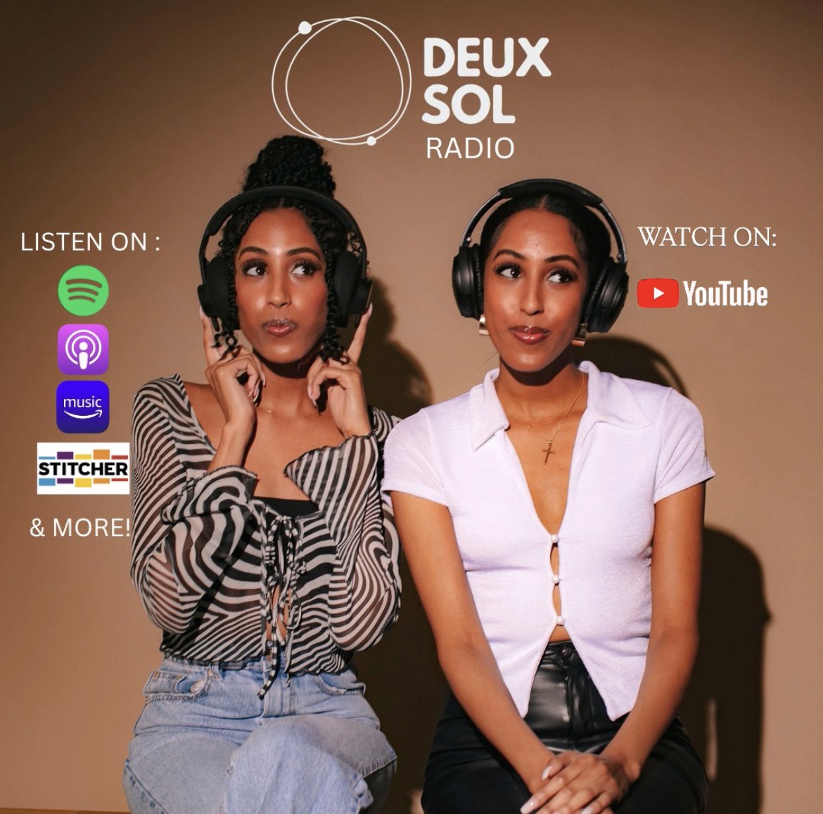Deux Sol (@deux_sol) on Twitter photo Thank you #AshleyCimone for joining us on #DeuxSolRadio 💕✨
Swipe to see where to listen and watch our full interview ✨✨ Thank you #AshleyCimone for joining us on #DeuxSolRadio 💕✨
Swipe to see where to listen and watch our full interview ✨✨