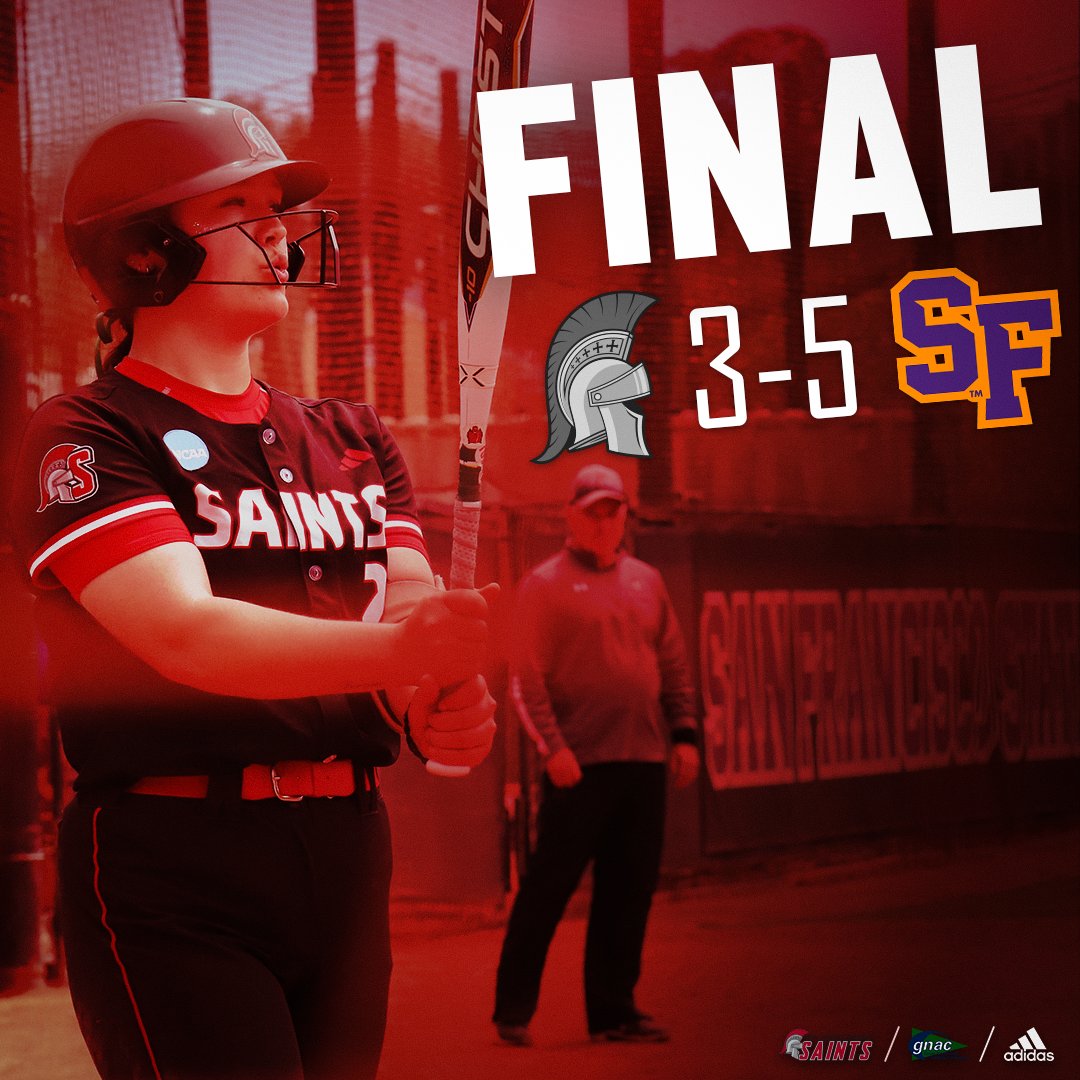 Saint Martin's Saints (@smusaints) on Twitter photo FINAL: Saint Martin's 3, San Francisco State 5
<a href="/SMUSaints_SB/">Saint Martin's Softball</a> finds a late surge on offense, but the Gators hold on to defeat the Saints.
SMU awaits the loser of CSUSM/Biola in tomorrow's 1:30 PM contest.
#SaintsStrong 🗡️ / 🥎 FINAL: Saint Martin's 3, San Francisco State 5
<a href="/SMUSaints_SB/">Saint Martin's Softball</a> finds a late surge on offense, but the Gators hold on to defeat the Saints.
SMU awaits the loser of CSUSM/Biola in tomorrow's 1:30 PM contest.
#SaintsStrong 🗡️ / 🥎