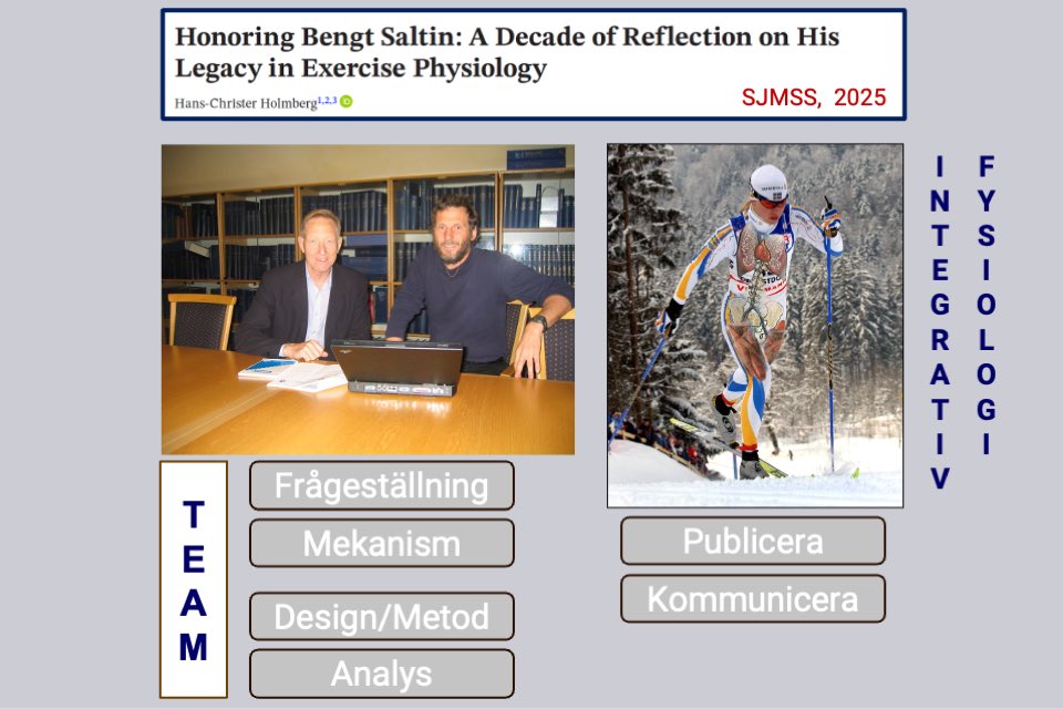 HCHolmberg1's tweet image. Honored to present on the past and future of sports physiology at the Swedish Sports Medicine Spring Meeting 2025 in Gothenburg today! Many thanks for the invitation. Gothenburg is fantastic!
@RedaktorSfaim @senorski #SFAIM #sportsmedicine
