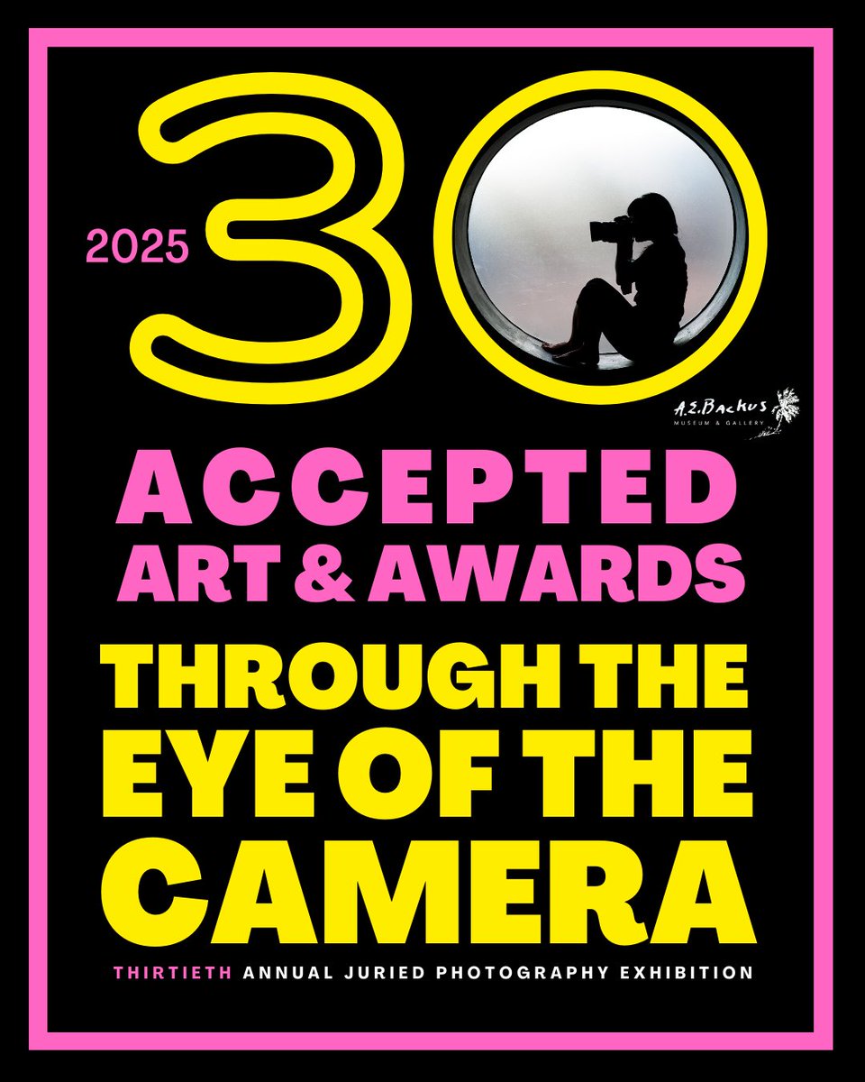 ANNOUNCING ACCEPTED ART &amp; AWARDS
👁️📷 | 2025 "Through the Eye of the Camera" 30th Annual Juried Exhibition 

Go to backusmuseum.org/juried-shows for the full list of 58 on the walls this year. Congratulations to all represented in the exhibition, and thanks to all who entered!