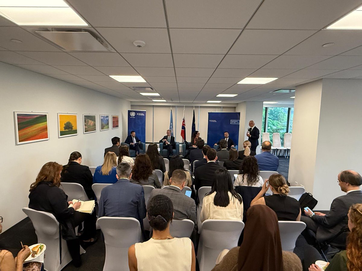 Slovakia at the UN 🇸🇰🇪🇺🇺🇳 (@slovakiaunny) on Twitter photo 🇸🇰Slovakia together with <a href="/OECD/">OECD ➡️ Better Policies for Better Lives</a> organized a discussion on the role of Global Partnership on AI
<a href="/GPAI/">Gautham Pai</a> in the implementation of the #GlobalDigitalCompact. International organization must work together to advance principles of safe, inclusive and trustworthy #AI. 🇸🇰Slovakia together with <a href="/OECD/">OECD ➡️ Better Policies for Better Lives</a> organized a discussion on the role of Global Partnership on AI
<a href="/GPAI/">Gautham Pai</a> in the implementation of the #GlobalDigitalCompact. International organization must work together to advance principles of safe, inclusive and trustworthy #AI.
