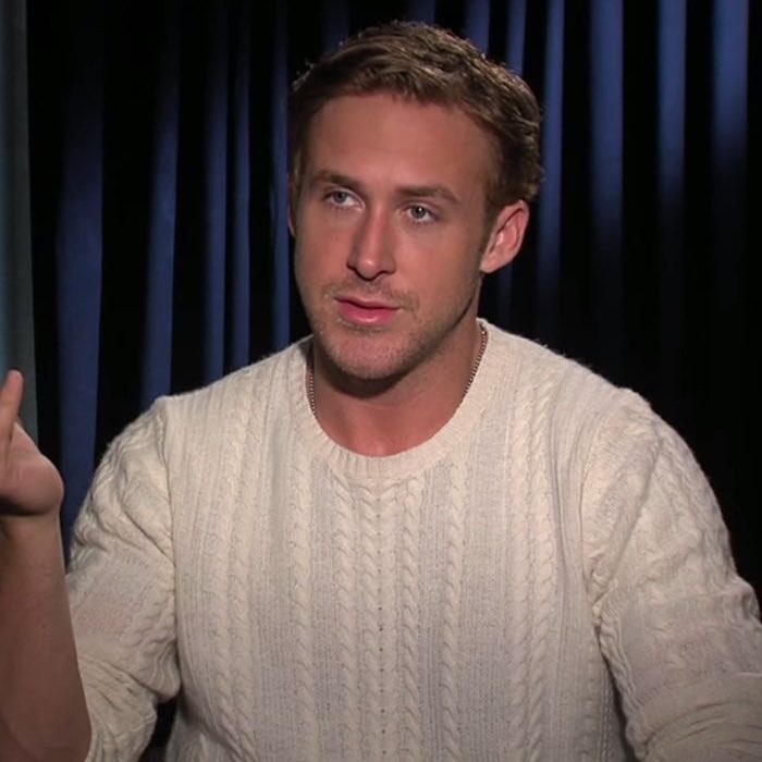 Ryan Gosling during the press tour for 'The Ides of March' (2011)