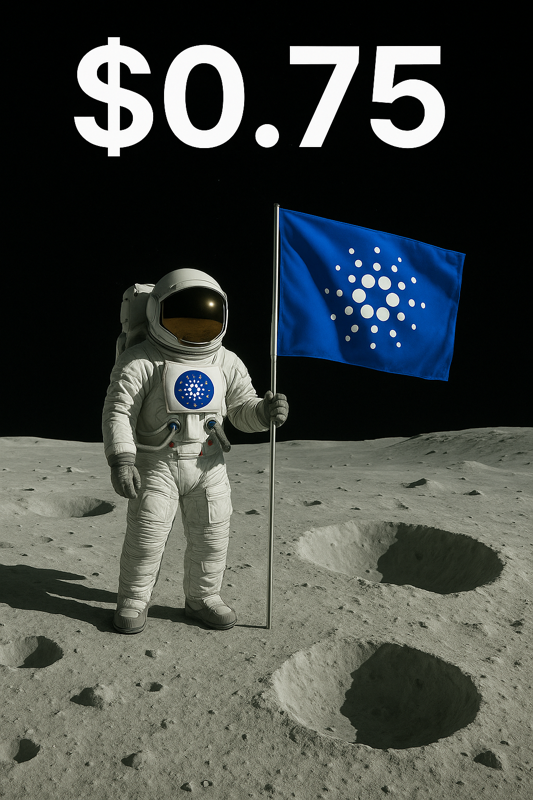 TapTools's tweet photo. JUST IN: $0.75 Cardano $ADA 🚀 https://t.co/2HdJz6peNV