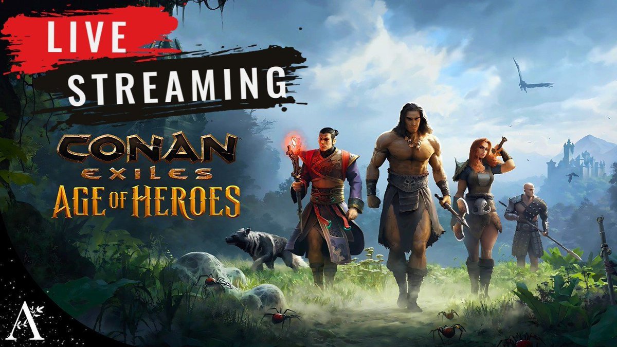 LIVE NOW🔴 
twitch.tv/anabriella 
youtube.com/anabriella     

Happy Birthday Conan Exiles 💕 

NEW Twitch Drops! Steam Key Giveaway 
🎁@conanexiles <a href="/Funcom/">Funcom</a> #gaming