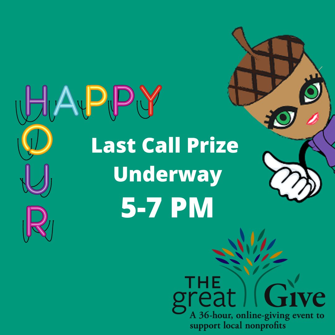cfgnh's tweet image. LAST CALL HAPPY HOUR DRAWING - All organizations receiving at least one gift between 5-7 p.m. are eligible to win prizes of $1,000 and $1,500. Black Futures Fund-eligible orgs can win $1,000 or $2,000! #TheGreatGive thegreatgive.org