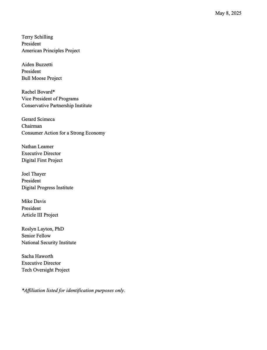 Evan Swarztrauber (@sayreevan) on Twitter photo Proud to lead a bipartisan coalition to support <a href="/TheJusticeDept/">U.S. Department of Justice</a> Antitrust Division, led by <a href="/AAGSlater/">Abigail Slater</a>, having full access to merger filing fees.
With major ongoing cases against deep-pocketed Google, Apple, and others, the agency can't have its hands tied by Congress. Proud to lead a bipartisan coalition to support <a href="/TheJusticeDept/">U.S. Department of Justice</a> Antitrust Division, led by <a href="/AAGSlater/">Abigail Slater</a>, having full access to merger filing fees.
With major ongoing cases against deep-pocketed Google, Apple, and others, the agency can't have its hands tied by Congress.
