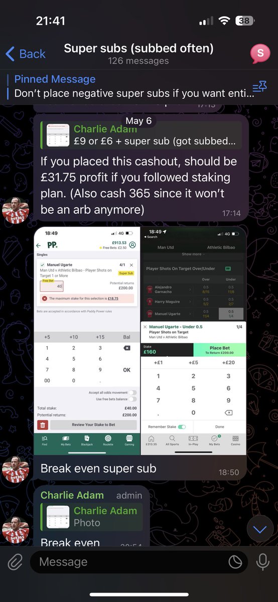 ArbAddicts's tweet photo. Another huge winner posted in the premium a couple days ago. 
Risk free £200 profit🥶https://t.co/qSy4Z3dGLk  we also post bets in our free channel so you can build up the funds to cover the £14.99 a month subscription https://t.co/pHkontXLR6