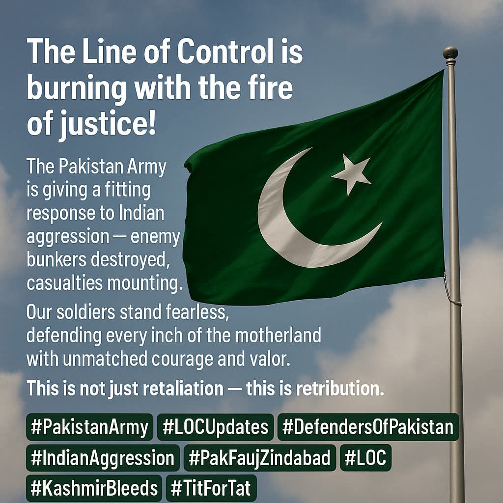 Khalid_Burj's tweet image. #PakistanArmy #LOCUpdates #DefendersOfPakistan #IndianAggression #PakFaujZindabad #KashmirBleeds #TitForTat #پاک فوج_زندہ_باد #سرزمین_پاکستان #کشمیر_ہماری_شہ_رگ #دشمن_کو_جواب #پاکستان_کا_دفاع #شہداء_کو_سلام #سبز_ہلالی_پرچم
