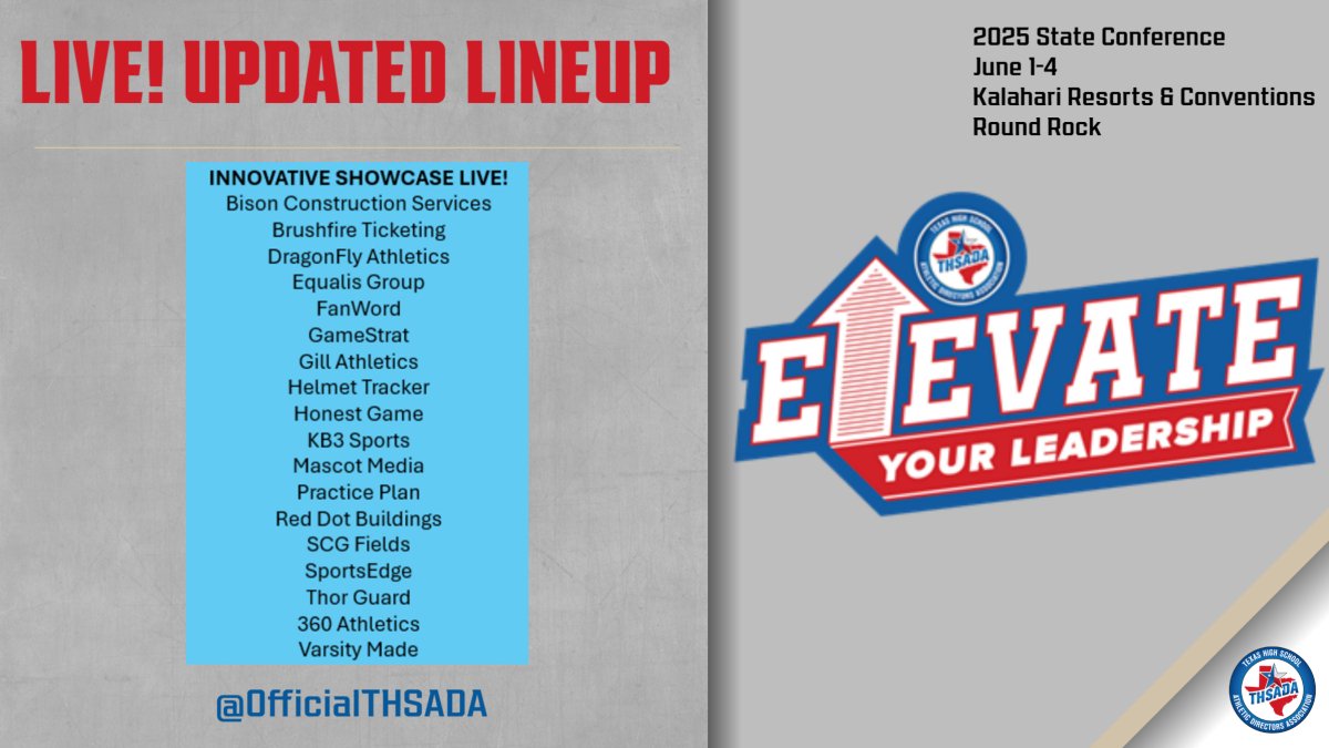 Our latest commitments to seize the bright lights @ Innovative Showcase Live! For more, go to: exhibitors.thsada.com/innovative-sho…
