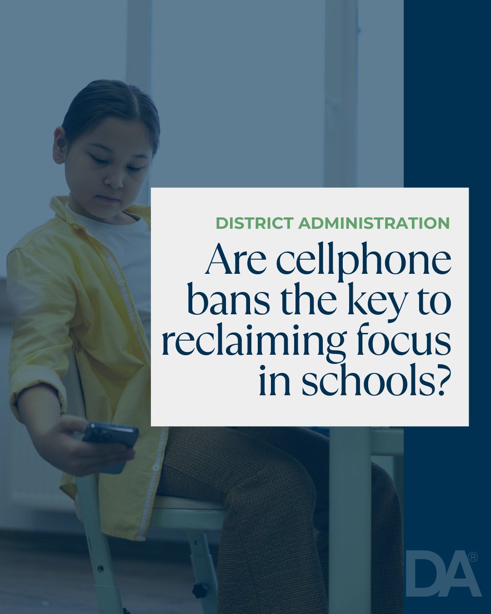 Are statewide cellphone bans the answer to distraction-free schools? 

With new “bell-to-bell” bans in place, educators weigh the impact on focus vs. connectivity needs. Is this a step toward academic excellence or a challenge for modern learning?

🔗 districtadministration.com/article/2-stat…