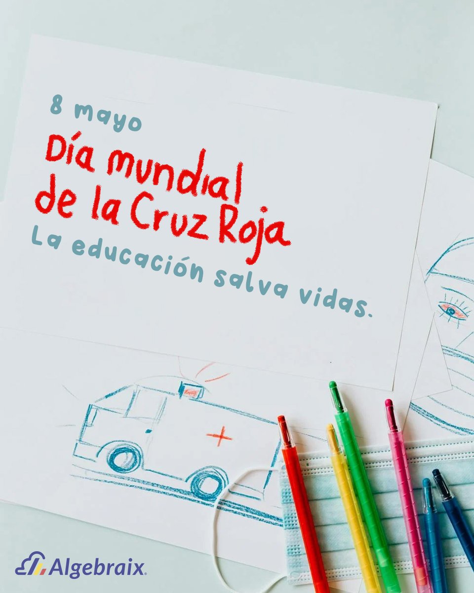 Algebraix's tweet photo. 🩸 8 de mayo – Día mundial de la Cruz Roja🩺 
La educación también salva vidas.
Hoy agradecemos a quienes enseñan primeros auxilios, cuidan en momentos críticos y capacitan a nuestras comunidades escolares. ❤️🤓

#DíaMundialDeLaCruzRoja #PrimeroLaSalud #GestiónEscolar https://t.co/iuxnQ1Lys2