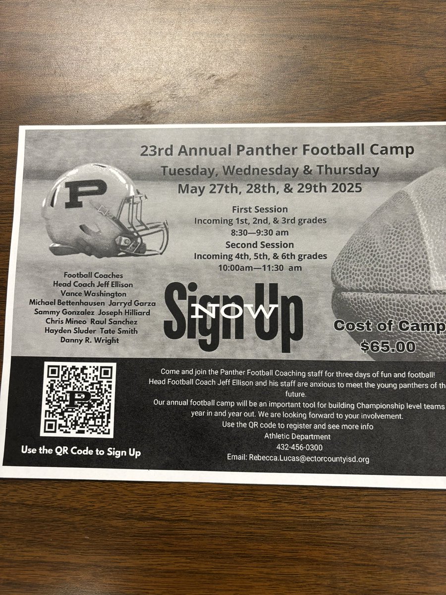 Vance Washington (@vancewashingto2) on Twitter photo Letās Go ! Time for Mojo football camp sign up online or at the Permian football office with Mrs. Lucas <a href="/Coach_JEllison/">Jeff Ellison</a> <a href="/AuntBecky16/">Becky Lucas</a> <a href="/Tmsmith25/">Tate Smith</a> <a href="/CoachSanchez1/">Raul Sanchez</a> <a href="/Coach_Joe52/">Joe Hilliard</a> <a href="/CoachChrisMineo/">Coach Chris Mineo</a> <a href="/MichaelBettenh1/">Coach Mike Bettenhausen</a> er Letās Go ! Time for Mojo football camp sign up online or at the Permian football office with Mrs. Lucas <a href="/Coach_JEllison/">Jeff Ellison</a> <a href="/AuntBecky16/">Becky Lucas</a> <a href="/Tmsmith25/">Tate Smith</a> <a href="/CoachSanchez1/">Raul Sanchez</a> <a href="/Coach_Joe52/">Joe Hilliard</a> <a href="/CoachChrisMineo/">Coach Chris Mineo</a> <a href="/MichaelBettenh1/">Coach Mike Bettenhausen</a> er