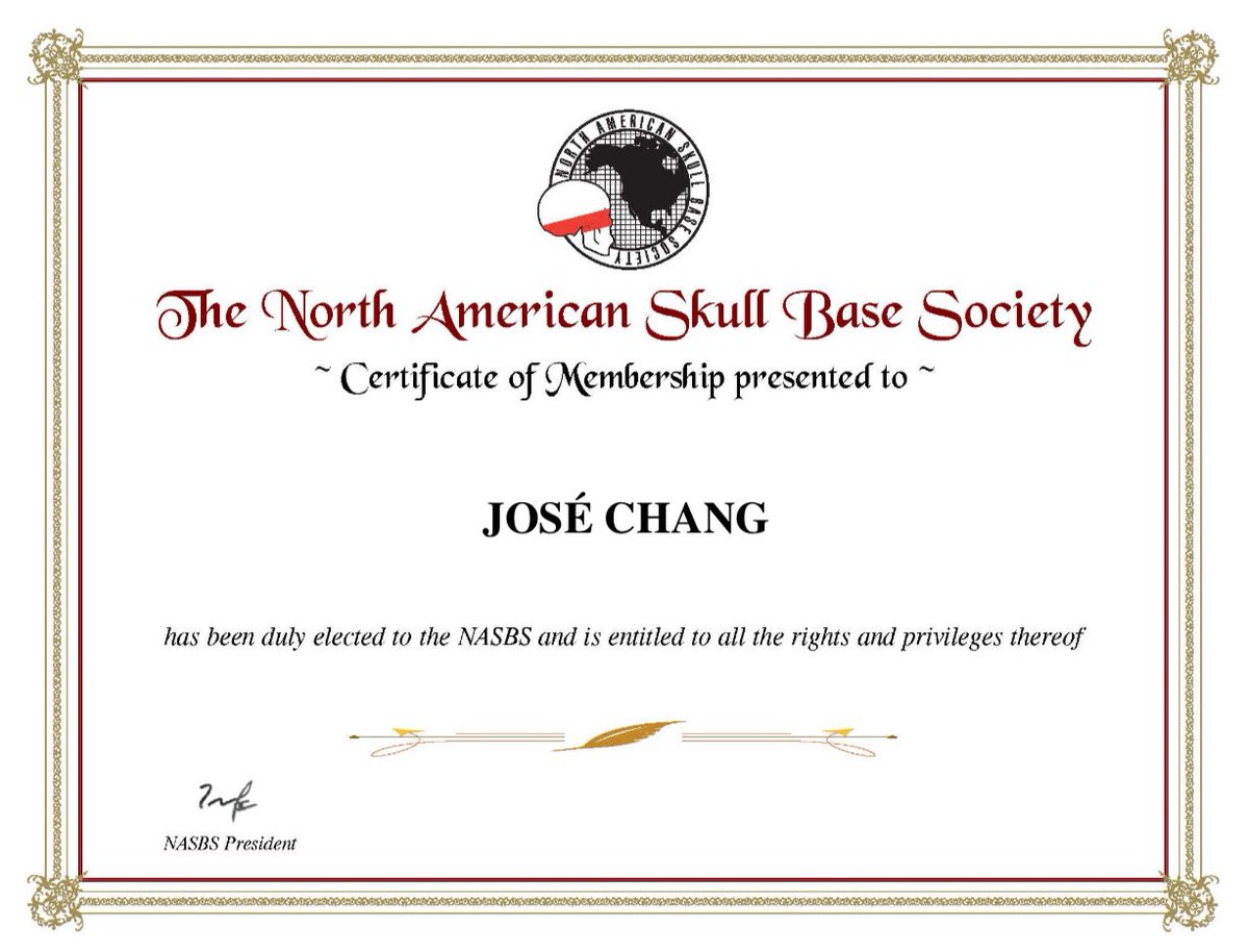 Extremely happy and proud for the opportunity to represent my country 🇸🇻 as international member of <a href="/NASBSorg/">NASBS</a>. Special thanks to <a href="/drjfm_stanford/">DrJFM - Juan C. Fernandez-Miranda MD -</a> for opening the world of skull base/anatomy for me at the lab.